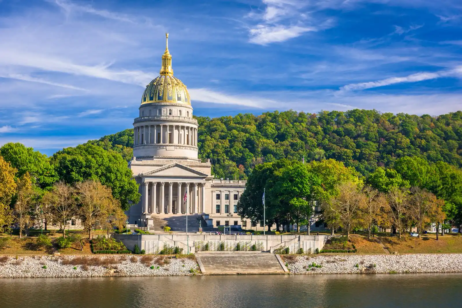 West Virginia capitol building in Charleston